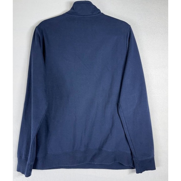 NEWPORT Gear Pullover Men XL Blue 1/4 Zip Sweatshirt Cotton Blend Embroidered - Picture 2 of 12